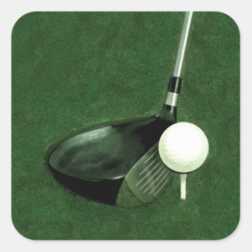Golf Event Square Sticker