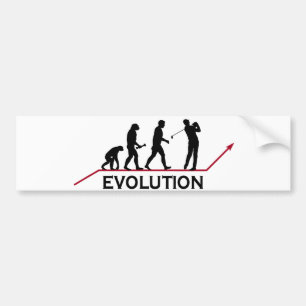 Golf Evolution Bumper Sticker