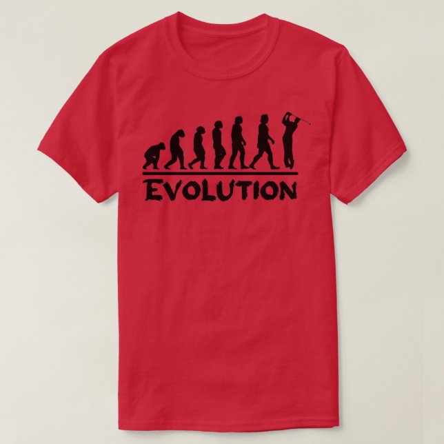 Golf Evolution Funny Gift Humor Golf player gifts  T-Shirt (Design Front)