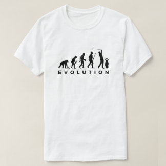 Golf Evolution funny T shirt golfer Humor
