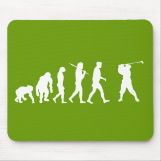 Golf Evolution golfers golfing club house gift Mouse Pad