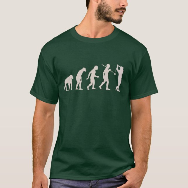Golf Evolution T-Shirt - Sports Humor Custom Text  (Front)