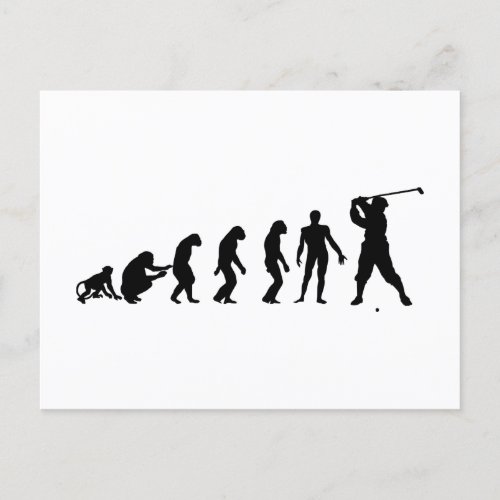 Golf Evolutionary Theory of Sport Postcard