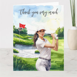 Golf Fairway Gratitude: Thank You Card
