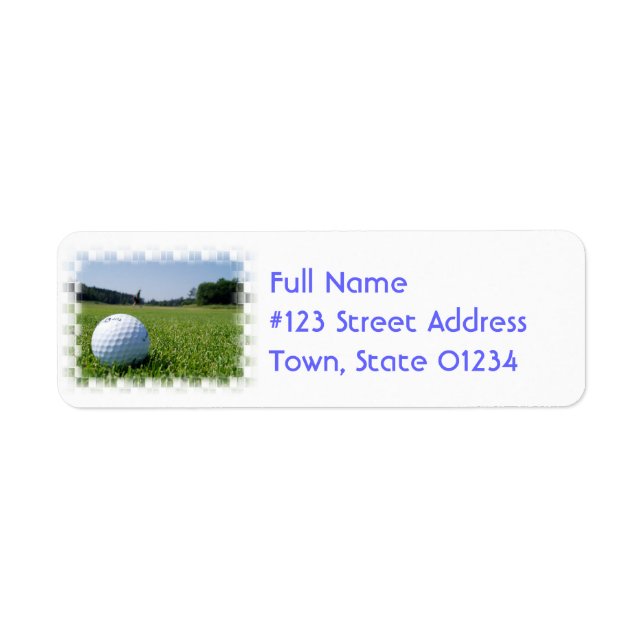 Golf Fairway Mailing Label (Front)