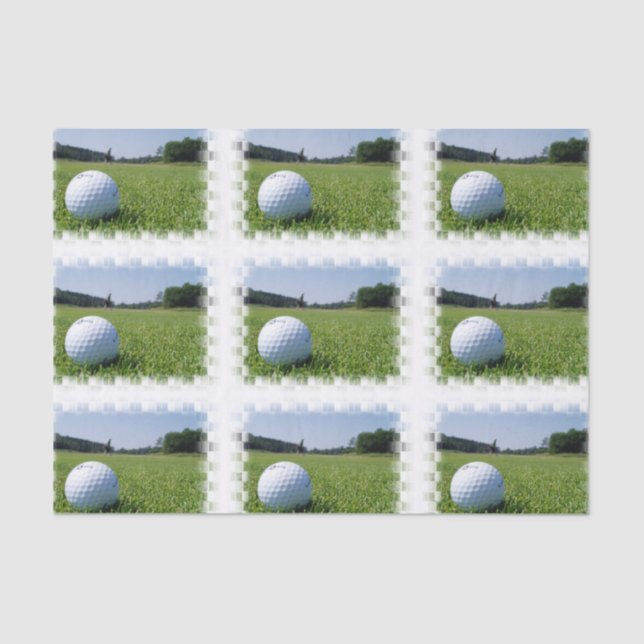 Golf Fairway Tissue Paper (Front)