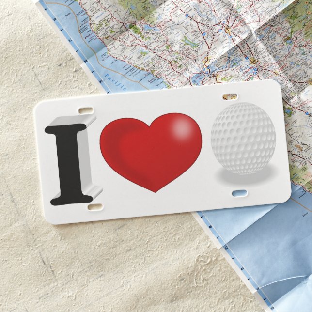 Golf Fan License Plate (In Situ)