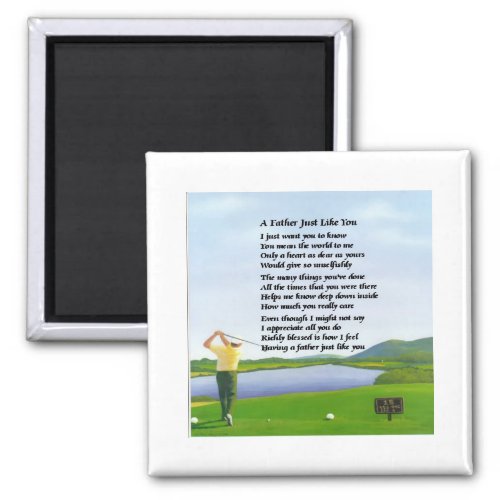 Golf _ Father Poem Magnet