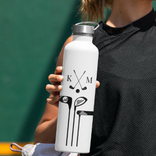 Golf Fathers Day Gift For Friend Cool Golf Custom Water Bottle
