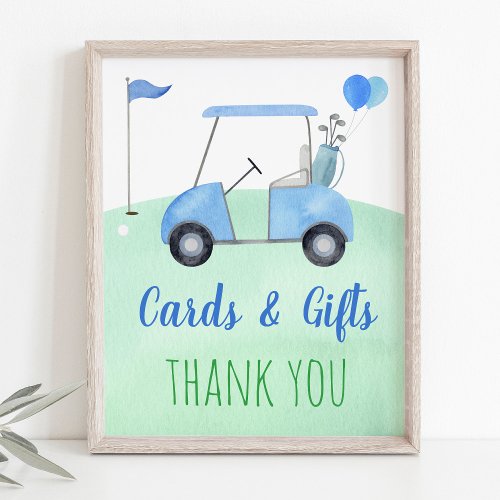 Golf First Birthday Par_tee Cards  Gifts Sign