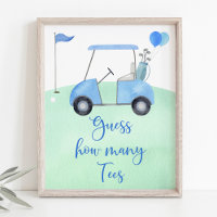 Golf First Birthday Par-tee Guess How Many Game