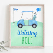 Golf First Birthday Par-tee Watering Hole Sign