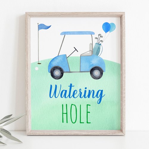 Golf First Birthday Par_tee Watering Hole Sign