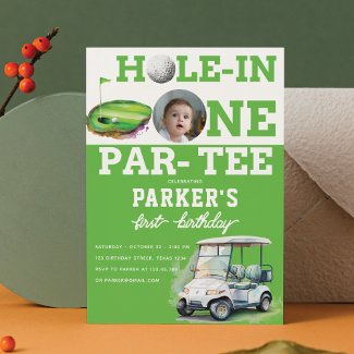 Golf First Birthday Partee Photo