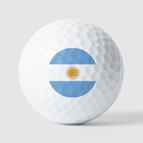 Golf  Flag  Bandera de Argentina Golf Balls