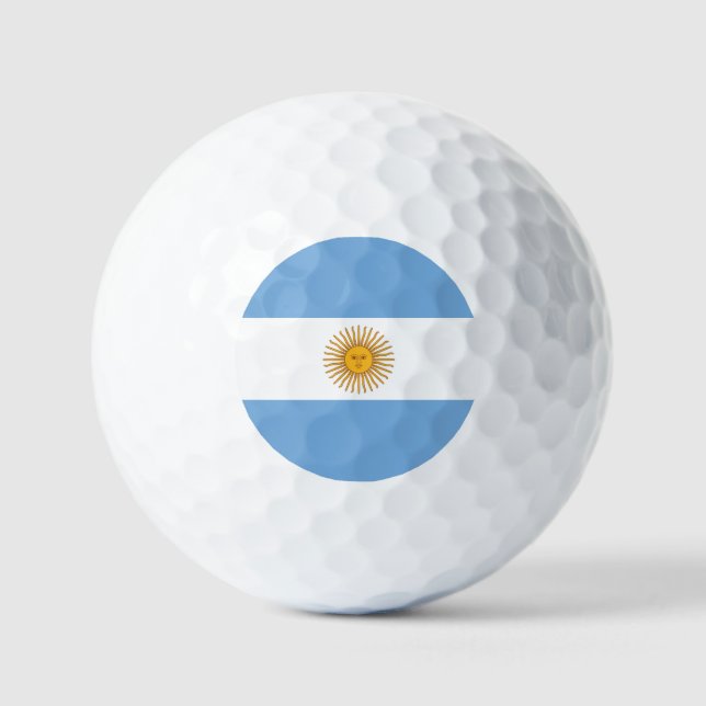 Golf / Flag / Bandera de Argentina Golf Balls (Front)