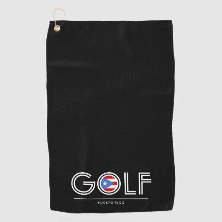 Golf Flag Of Puerto Rico Sports Towel