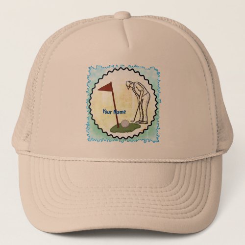 Golf Flag Trucker Hat