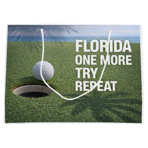 Golf Florida themed Large Gift Bag