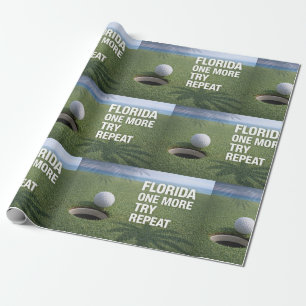 Golf Florida themed Wrapping Paper