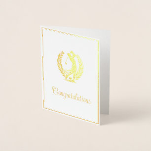Golf foil card