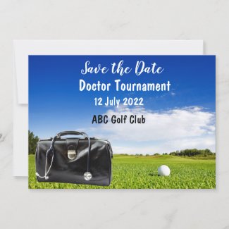 Golf for doctor medical staff therapy tournament  invitation