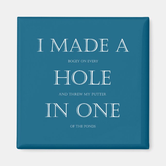 Golf For Golfer Funny Golfing  Magnet (Front)