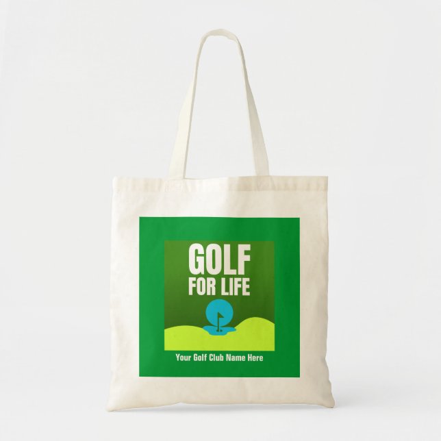 "Golf For Life" Customized Golf Tote Bag (Front)