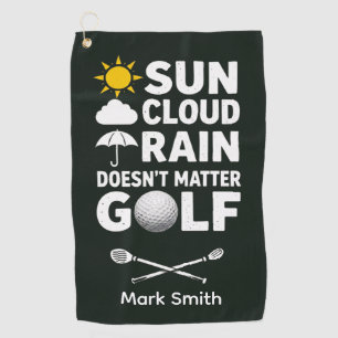 Golf Forecast for Golfer Towel
