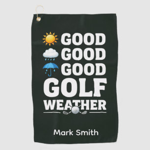 Golf Forecast for Golfer Towel