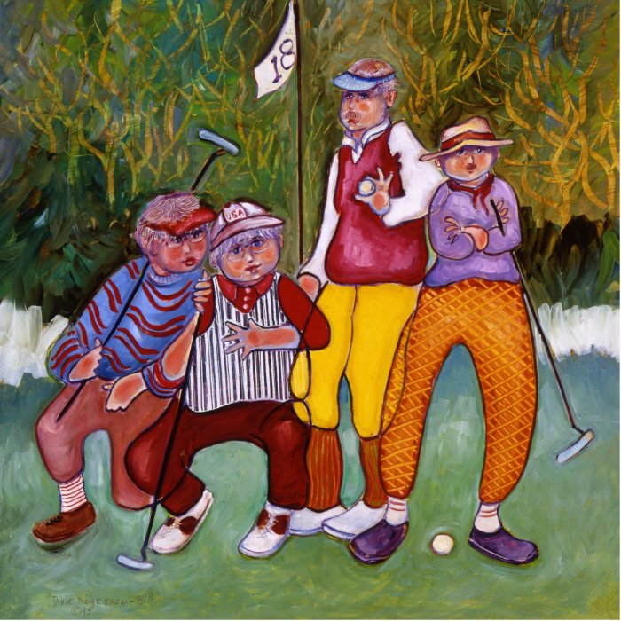 Golf Foursome Photo Sculpture