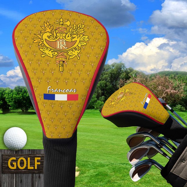 Golf France, golden Emblem, French Flag Head Cover (Creator Uploaded)