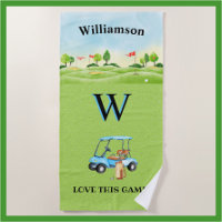 Golf Fun Course Cart Monogram Name  
