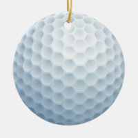 Golf Fun Sports Game Christmas Holidays Ceramic Ornament