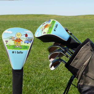 Golf Funny Cartoon  Head Cover