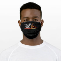 Golf Funny Golfer This Is How I Roll Golfing Gift Adult Cloth Face Mask