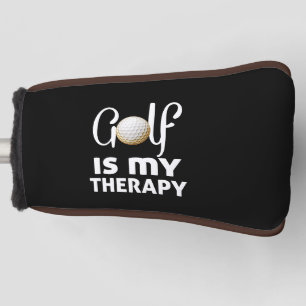 Golf funny quote golf is my therapy head cover