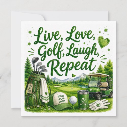 Golf Funny Quotes for golfer on the course Invitation