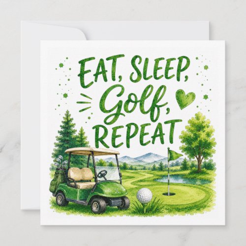 Golf Funny Quotes for golfer on the course Invitation