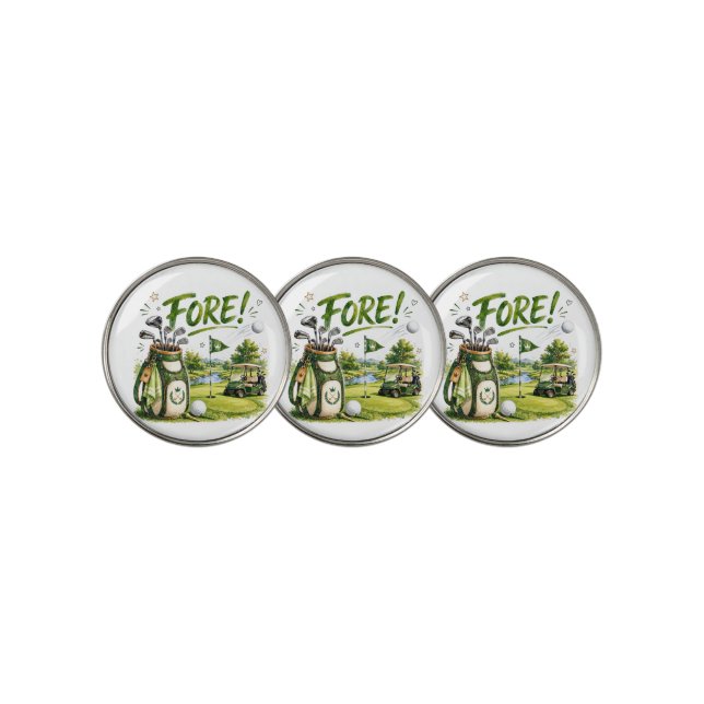 Golf Funny Saying about golfer Ball Marker (3 Up)