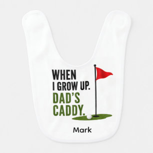 Golf Funny Saying for baby Golfer Bib