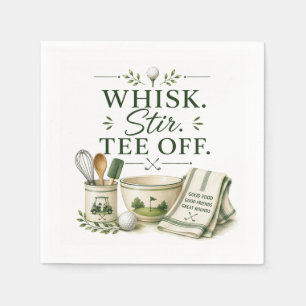 Golf funny saying for coffee lover napkins