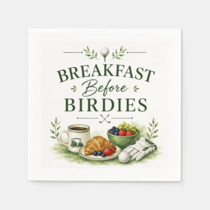 Golf funny saying for coffee lover napkins