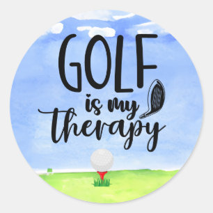 Golf Funny saying for golfer Classic Round Sticke Sticker
