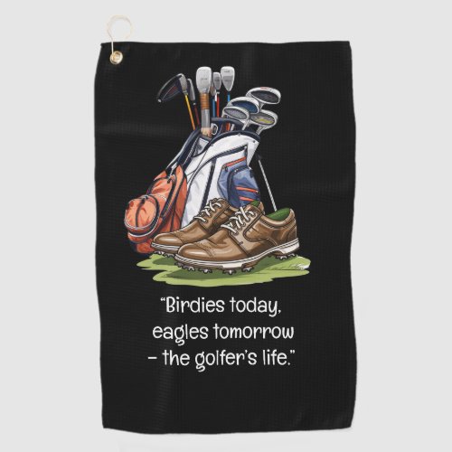 Golf funny saying for golfer golf towel