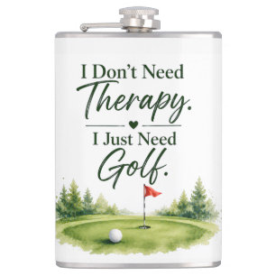Golf Funny saying for golfer home decoration Flask