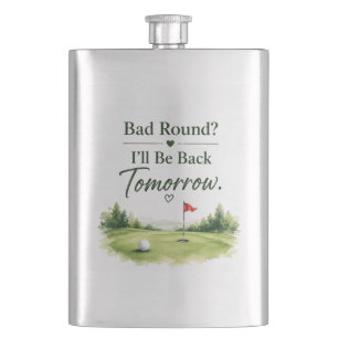 Golf Funny saying for golfer home decoration Flask