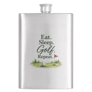 Golf Funny saying for golfer home decoration Flask