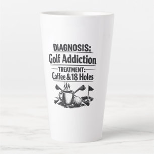 Golf funny saying for golfer latte mug