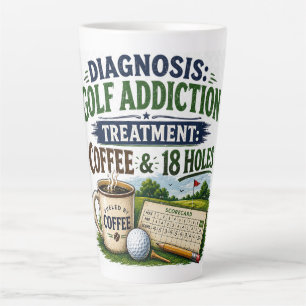Golf funny saying for golfer latte mug